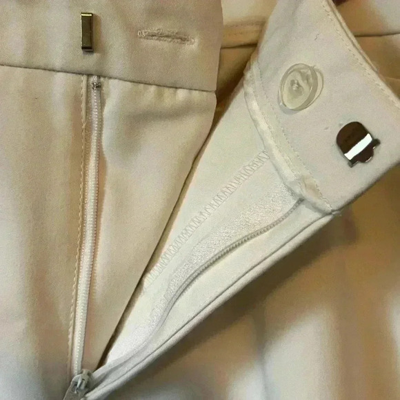 Roz & Ali Women's Sz 14 White Dress Pants Straight Leg, Faux Pockets - Picture 2 of 4